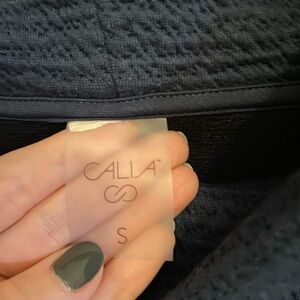 Calia by Carie Underwood navy cowl neck sweater